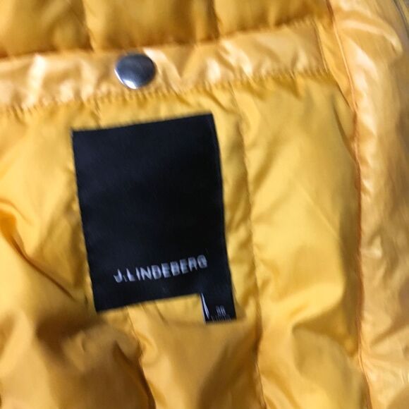 NEW J.Lindeberg Sonia yellow nylon down coat S - Picture 8 of 9